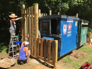 Building a Dumpster Blind