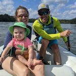 Penelope Davenport Gorman rafting with family