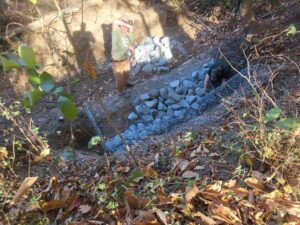 Building a retaining wall